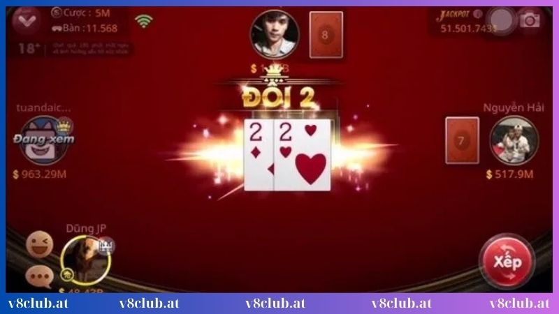 Đánh bài Tiến Lên 6 Lá chi tiết với thứ tự tổ hợp trong game
