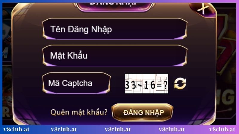 Hỏi đáp V8club về quên mật khẩu đăng nhập