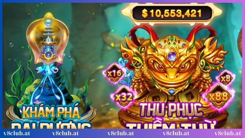 Phòng chơi tại bắn cá V8club vô cùng hấp dẫn